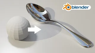 [blender2.9 tutorial for beginner] Spoon modeling *Japanese UI