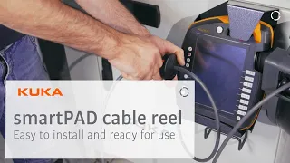 KUKA smartPAD cable reel: So easy to install and ready for use