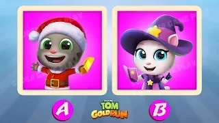 Santa Tom & Witch Angela In Million Race ✔️ Talking Tom Gold Run