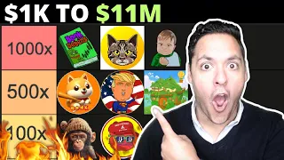 13 "INSTANT MILLIONAIRE" Crypto Memecoins with 100-1000X Potential?!! (PUMP LIST!)