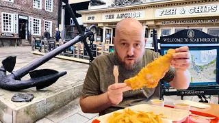 THE BEST FISH & CHIPS I'VE HAD IN YEARS - The Anchor, Scarborough - Food Review - SEASIDE CHIP SHOP