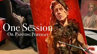 One Session Oil Painting Portrait (alla prima)