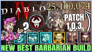 Diablo 4 - This New BEST Barbarian Build 1 SHOTS EVERY ENEMY - OP Damage - Skills Gear Paragon Guide