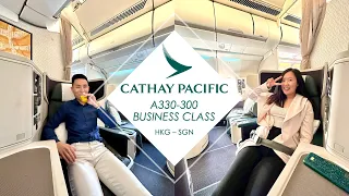 LONG-HAUL PRODUCT on SHORT-HAUL FLIGHT | Cathay Pacific A330-300 Business Class from HKG to SGN
