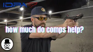 Compensators on Pistols - how much do they work?  IDPA Carry optics study