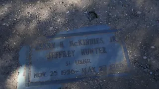 Actor Jeffrey Hunter Grave Glen Haven Cemetery Sylmar LA California USA December 16, 2020 Star Trek