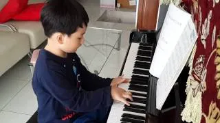 Dante playing old french & cuckoo song on piano