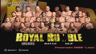 WWE SmackDown vs. Raw - PPV Mode - Royal Rumble (PlayStation 2)