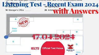 IELTS Listening Actual Test 2024 with Answers | 17.04.2024