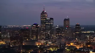 DJI Air 3 "Night Mode" |  Downtown Indy @ Twilight |