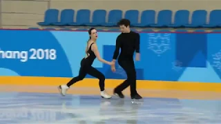 Tessa Virtue and Scott Moir Olympic Moulin Rouge Practice