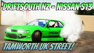 DriftSouth NZ Nissan S13 - Tamworth UK Street - Assetto Corsa Drifting Gameplay