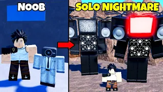 Beating Solo Nightmare Toilet Lab in Toilet Tower Defense Noob to Pro!