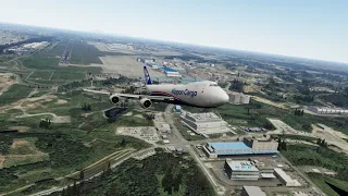 P3DV5.1 HF1 | PMDG B747-8F |  RJAA -KLAX