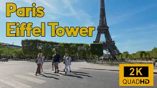 Eiffel Tower - Paris Summer 2022 - 2K UHD SILENT Walking Tour
