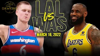 Los Angeles Lakers vs Washington Wizards Full Game Highlights | March 19, 2022 | FreeDawkins