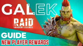 Galek 🔥 RAID Shadow Legends Beginners Guide: build, masteries, artifacts 🔥 Tips for Starter Champion
