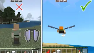 How To Use Rocket Elytra In Minecraft PE | How To Fly Elytra in Minecraft Mobile 2023