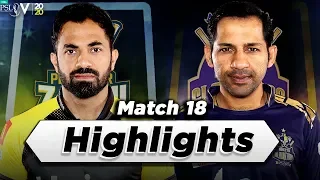 Peshawar Zalmi vs Quetta Gladiators | Full Match Highlights | Match 18 | 5 March | HBL PSL 2020|MB2