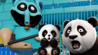 MINI PANDA AND BIG PANDA VS NEW BUBBA BARRY'S PRISON RUN! Obby in Roblox