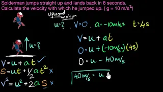 Free fall - total time up & down solved example | Gravity | Physics | Khan Academy