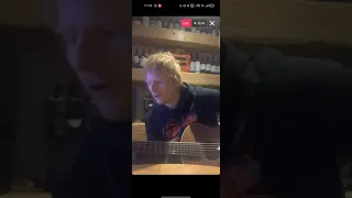 Be Right Now Ed Sheeran Acoustic Instagram Live