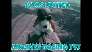 1970s UNITED AIRLINES BOEING 747 PROMOTIONAL FILM  34604