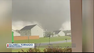 Tornado hits Ellabell neighborhood
