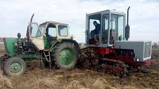 Заклинив мотор на ЮМЗ 6. Евакуація ЮМЗ 6. Трактор Т-70 молдаван.