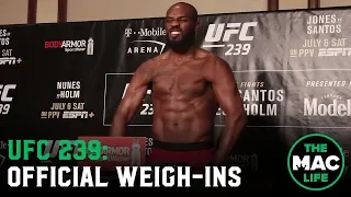 UFC 239 Official Weigh-Ins: Main Card