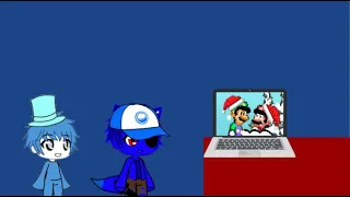 Seth Shafer and Ft light blue shy guy react Mario & luigi snowball Frenzy