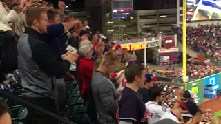 Cleveland Indians 22 game win streak - Jay Bruce walk off hit (FAN VIEW)