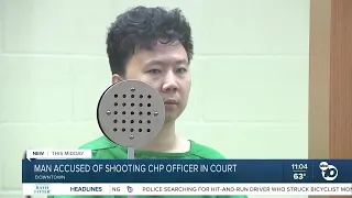 Man accused of shooting CHP officer pleads not guilty