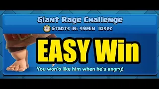 Giant rage challenge Good deck Easy Play -  clash royale