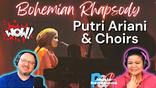 Putri Ariani x Choirs |"Bohemian Rhapsody" (HUT TRANSMEDIA 22 LIVE  Performance) | Couples Reaction!