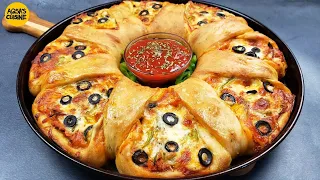 Pizza Recipe, STAR Pizza Recipe By Aqsa's Cuisine, Chicken Tikka Pizza, Pizza Dough, Pizza Sauce