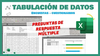 Excel | Tabulación de datos de una encuesta de opción múltiple | Tesis, proyectos de investigación