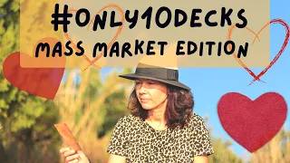 #only10decks mass market edition!! Only 10 tarots … and only 10 oracles ;) #tarotmap #tarotfeast