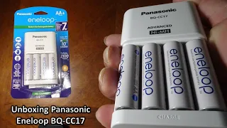 Unboxing Panasonic eneloop 4AA BQ-CC17 advanced Ni-Mh rechargeable batteries 2100 times