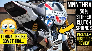 New Honda Grom 125 Parts Install / Review: Stiffer Clutch Springs by MNNTHBX | MSX Mods Update