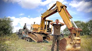 Liberating The Caterpillar Excavator after its 25 year sleep..