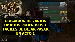 Baldur's Gate 3 Como obtener varios objetos poderosos y fáciles de perder en el acto 1