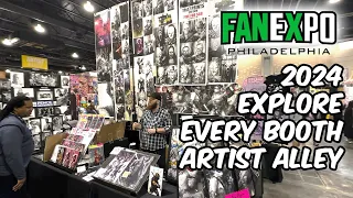 Explore Every Booth At Fan Expo Philadelphia 2024 Artist Alley - Full Walkthrough!