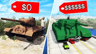 GTA 5 - $0 TANK vs $630,000,000 TANK!