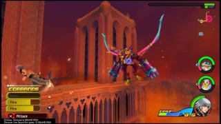 Riku Boss - La Cite des Cloches - Wargoyle - Kingdom Hearts Dream Drop Distance HD (PS4)