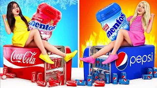 Desafío Caliente vs Frío | Cocinando la Comida Más Picante Contra la Más Ácida por Candy Show