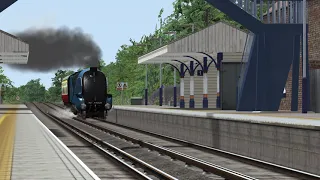 A4 4468 Mallard speeds through Sway Station - Train Simulator 2021