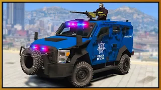 GTA 5 Roleplay - INDESTRUCTIBLE SWAT TRUCK DESTROYING COPS | RedlineRP
