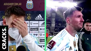 Lionel Messi non ha sopportato l'emozione ed è crollato davanti alle telecamere