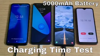 Motorola G8 Power Lite vs Realme C3 vs Samsung Galaxy A21s Charging Time Test